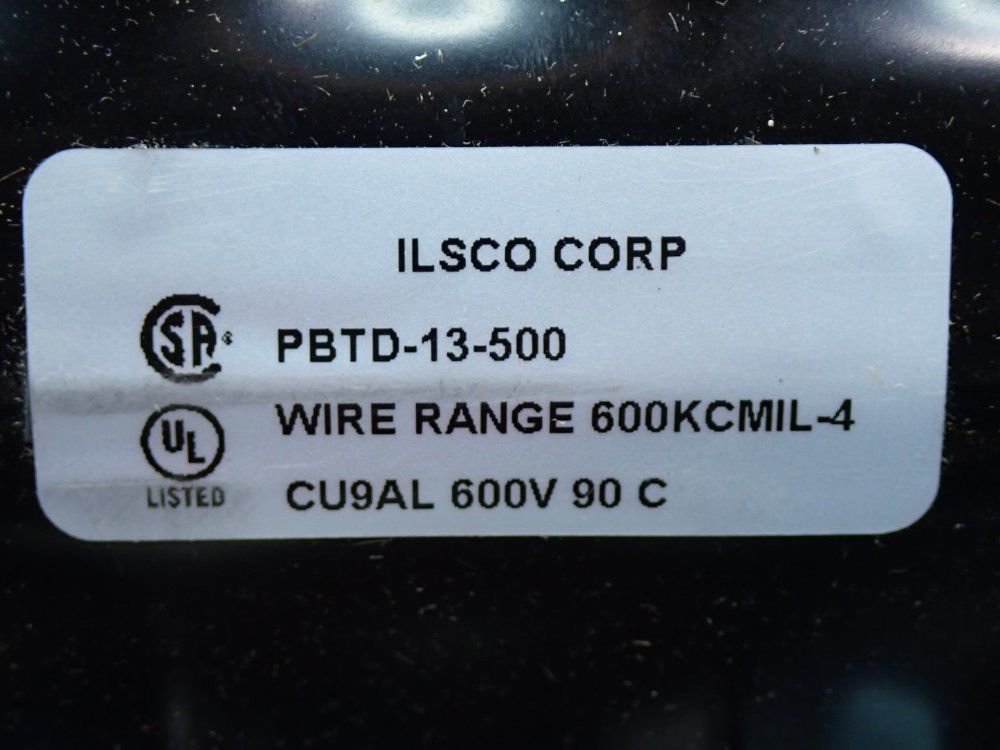 Ilsco Conductor Range 250-6 Multi-tap Connector - Pbtd-13-500