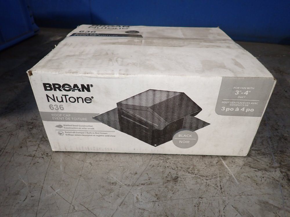 Broan 3"-4" Roof Cap - 636