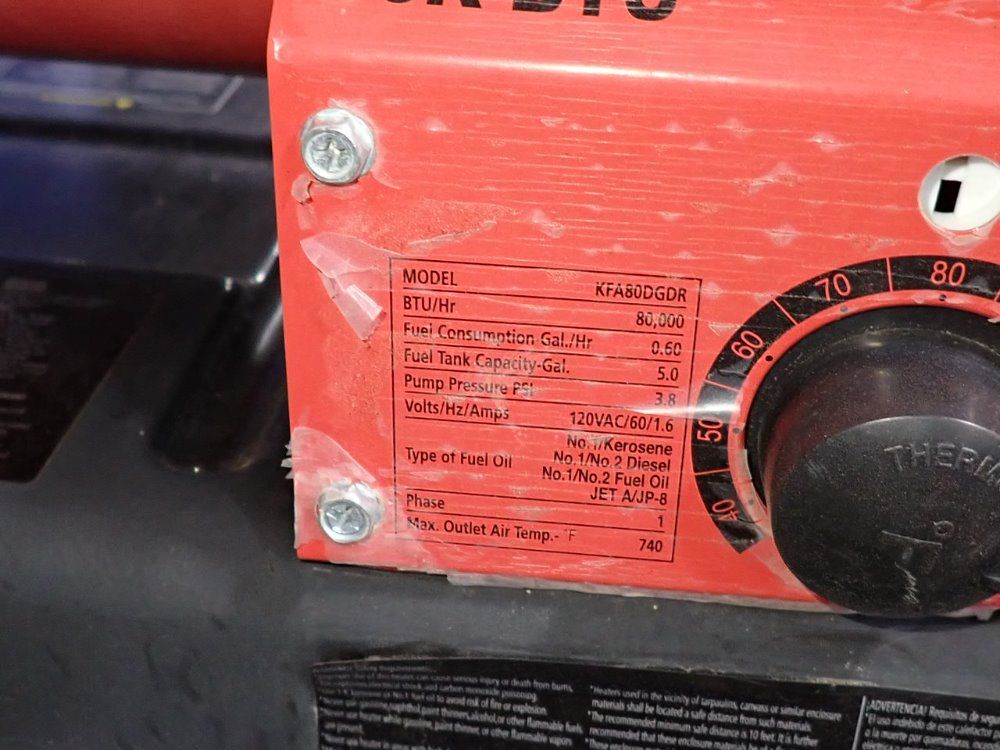 Dyna-glo 80000 Btu Forced Air Heater - Kfa80dgdr