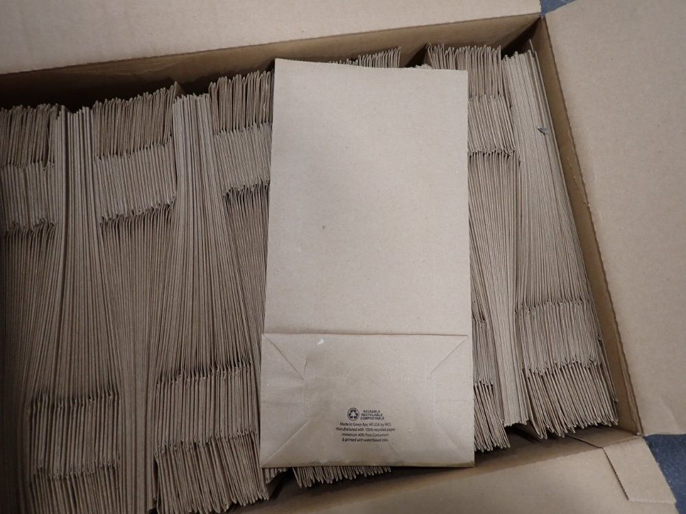 6 9/16" X 4" X 13 3/16" Paper Bags - Hwrn10