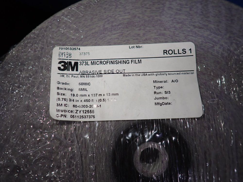 3m 3/4" X 450' Microfinishing Film - 373l