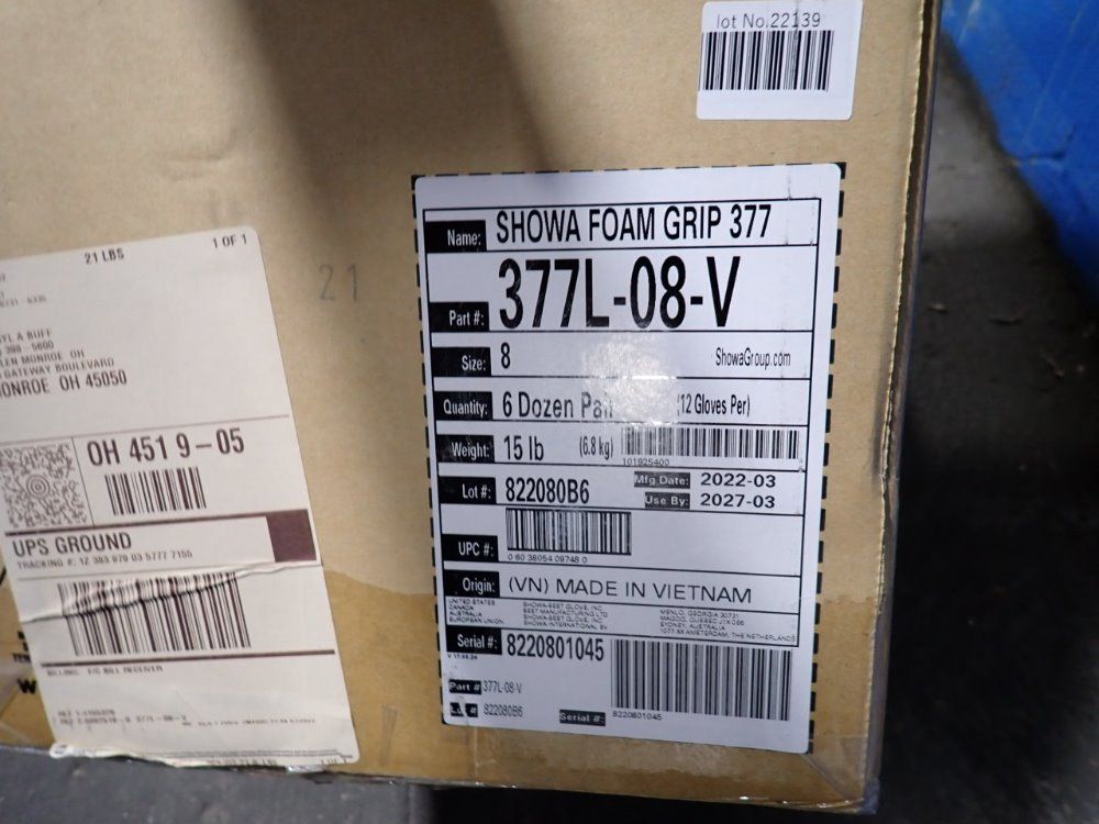 Showa Gloves - 377l-08-v