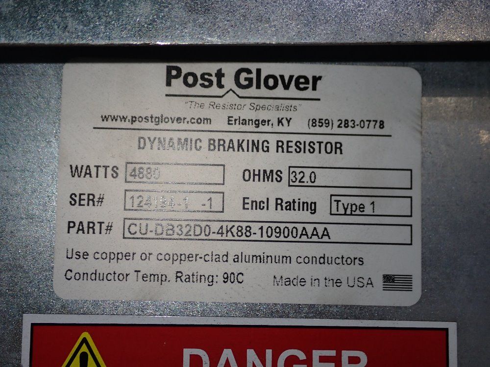 Post Glover Dynamic Braking Resistor