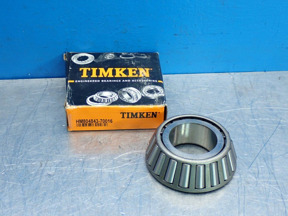 Timken 1.7500 In Bore, 1.1563 In Width Tapered Roller Bearing Cone - Hm804843-70016