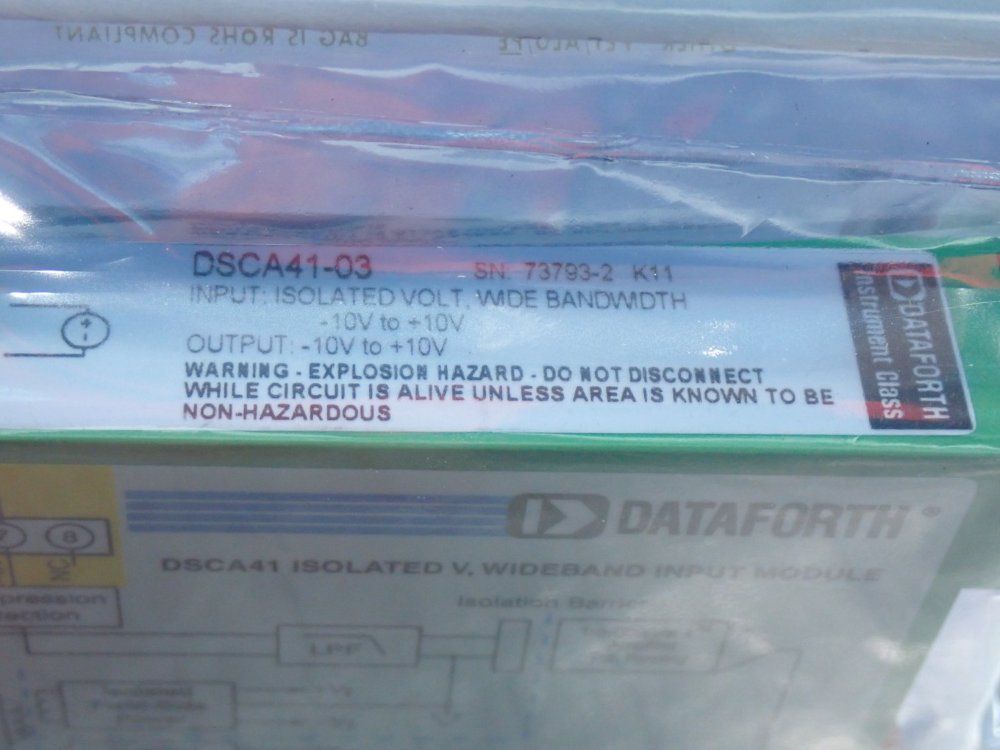 Dataforth Dsca Isolated Analog Signal Conditioning Module - Dsca41-03