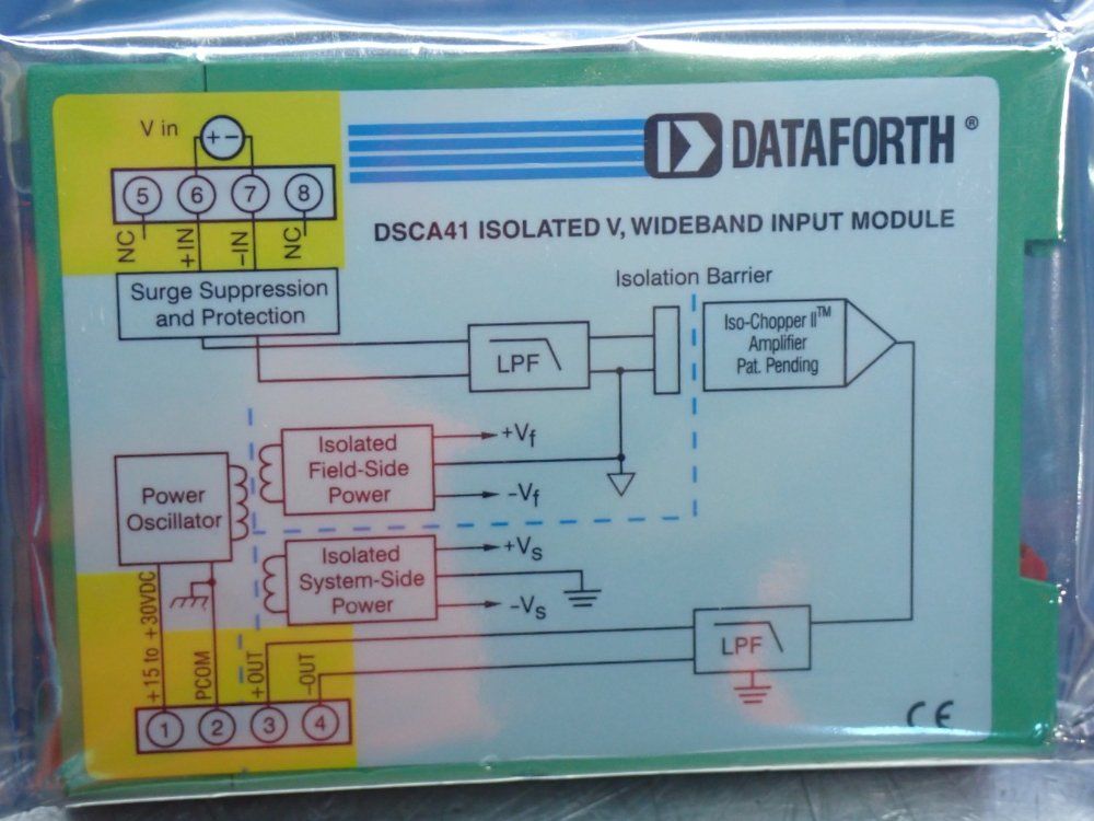 Dataforth Dsca Isolated Analog Signal Conditioning Module - Dsca41-03