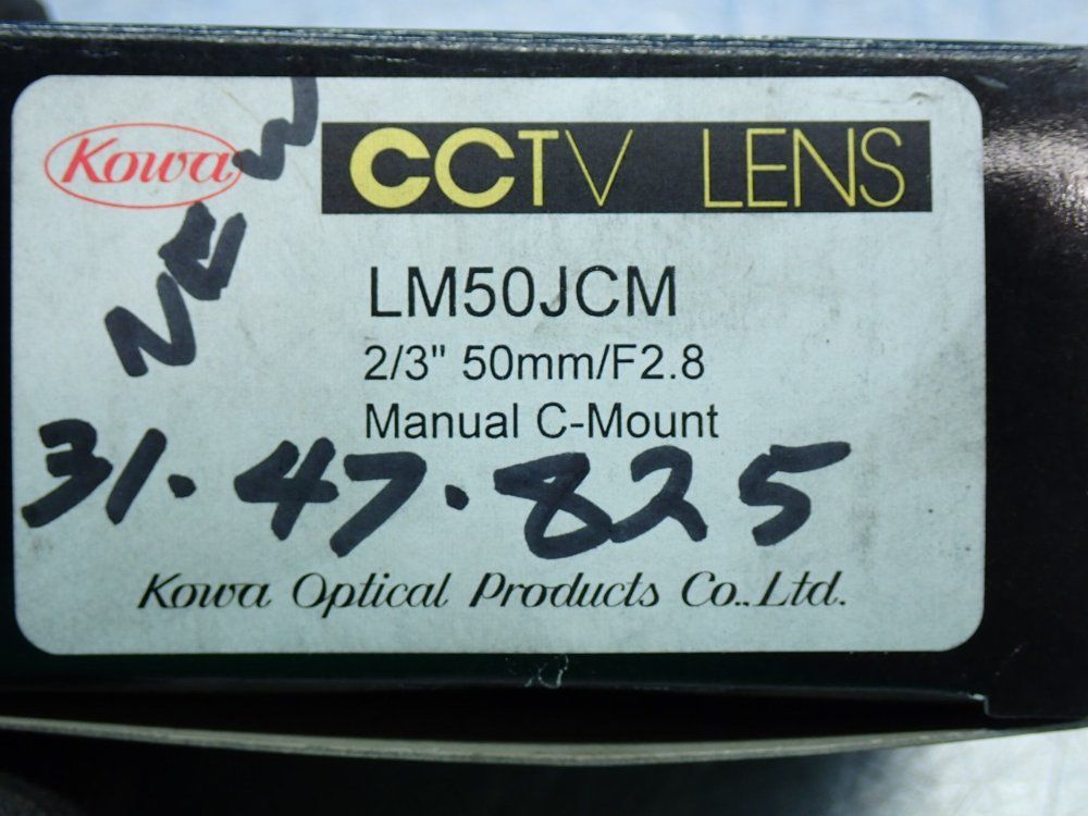 Kowa 2/3" 50mm/f2.8 Manual C-mount 50mm/f2.8 Lens - Lm50jcm