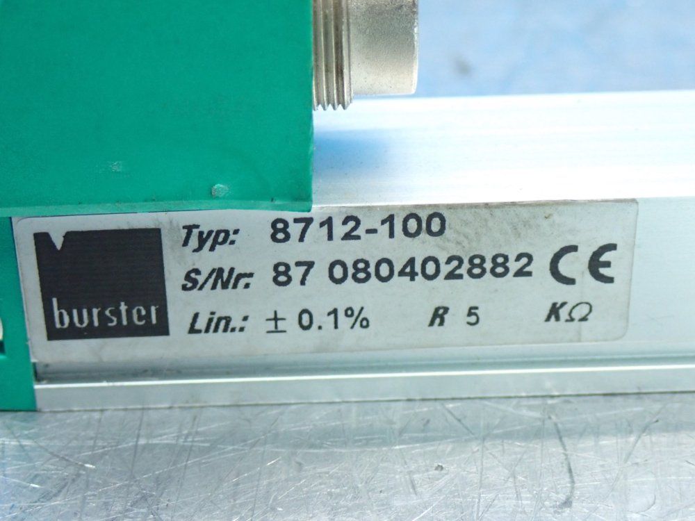 Burster 100mm Range W/out Spring Rod Potentiometric Sensor - 8712-100