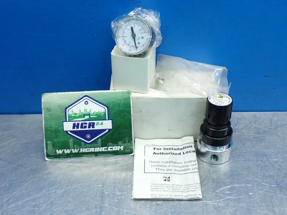 Master Pneumatic 1/4 Pneumatic Regulator W/ Gauge - R56m-2g