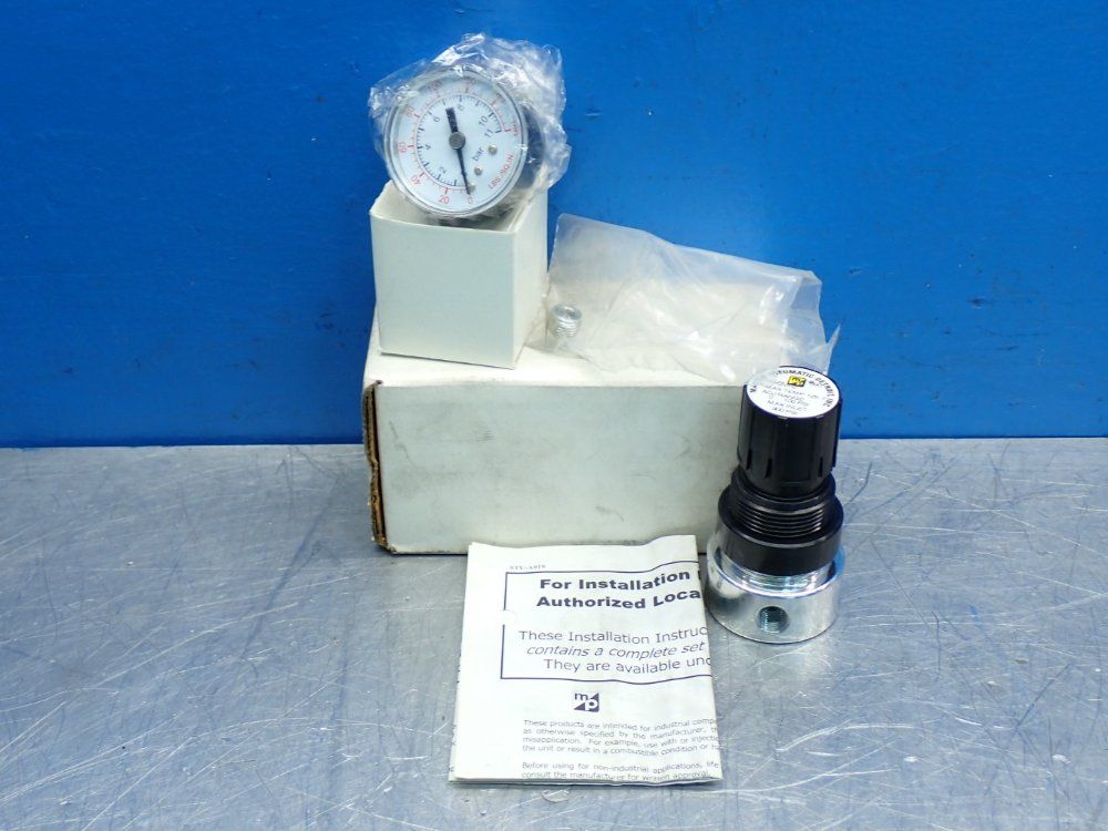 Master Pneumatic 1/4 Pneumatic Regulator W/ Gauge - R56m-2g