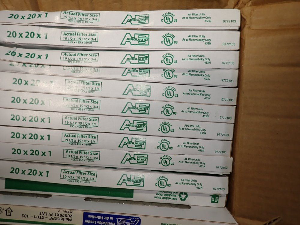 Airguard 19 1/2"x19 1/2"x3/4" Filters - 9772103