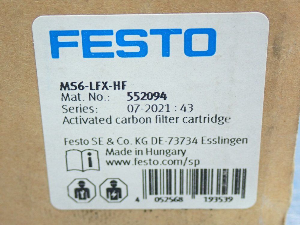Festo Activated Carbon Filter Cartridge Ms-series - 552094