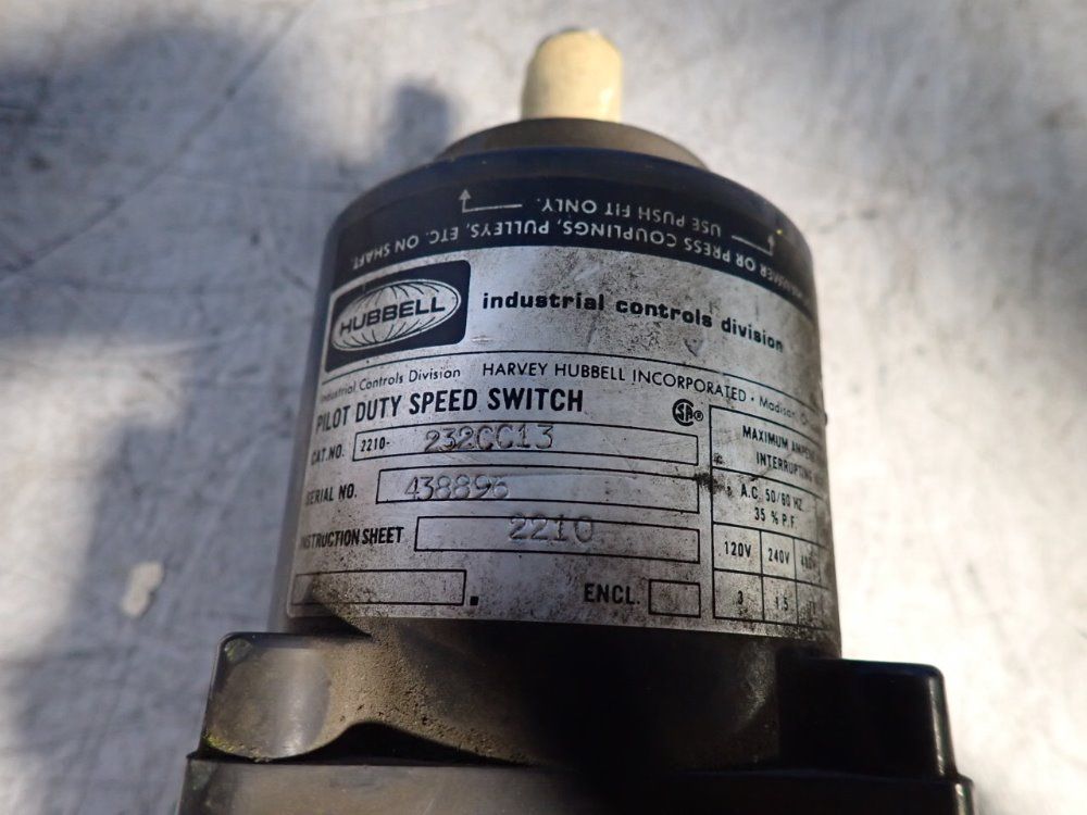 Hubbell Speed Switch - 2210232cc13