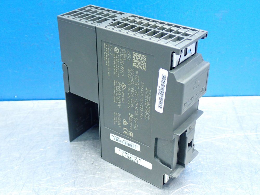 Siemens 1.5mb Working Memory Simatic S7-300 Central Processing Unit - 6es7317-2fk14-0ab0