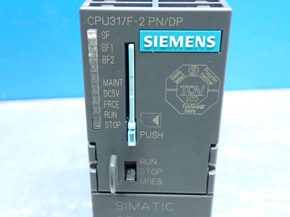 Siemens 1.5mb Working Memory Simatic S7-300 Central Processing Unit - 6es7317-2fk14-0ab0