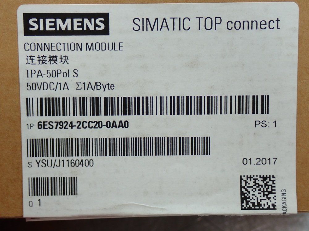 Siemens Simatic S7-1500 Connection Module - 6es7924-2cc20-0aa0