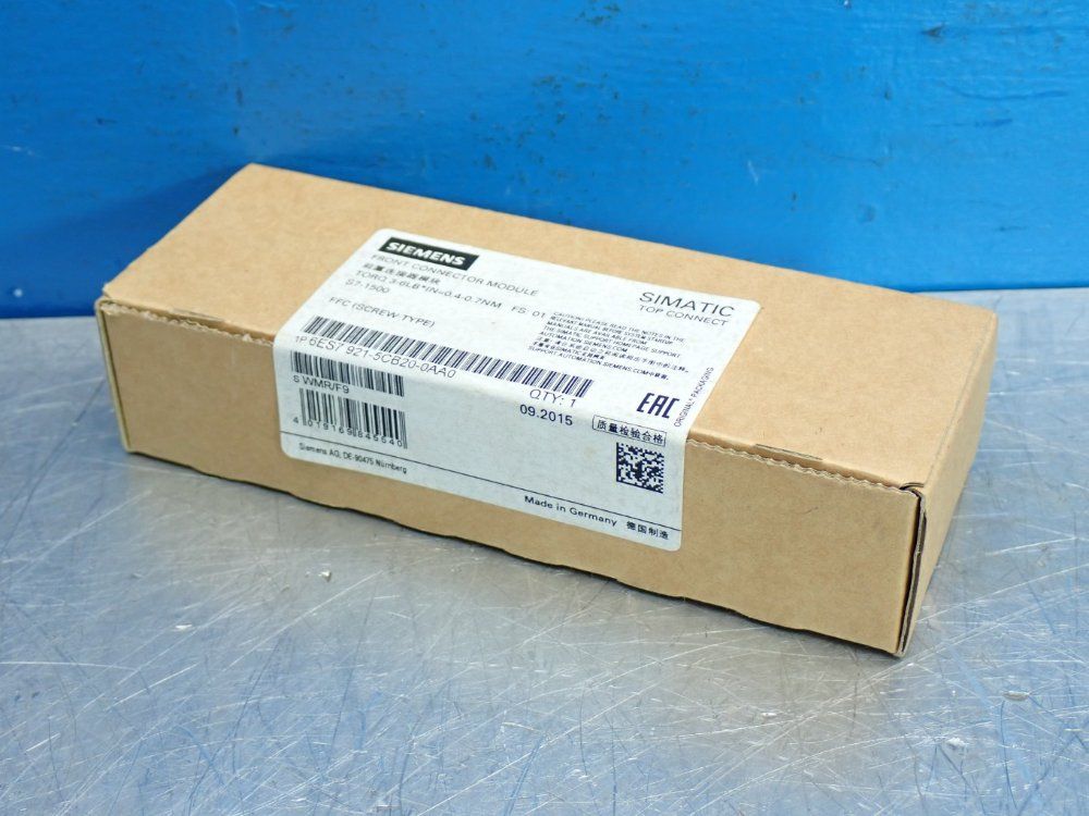 Siemens Simatic S7-1500 Front Connector Module - 6es7921-5cb20-0aa0