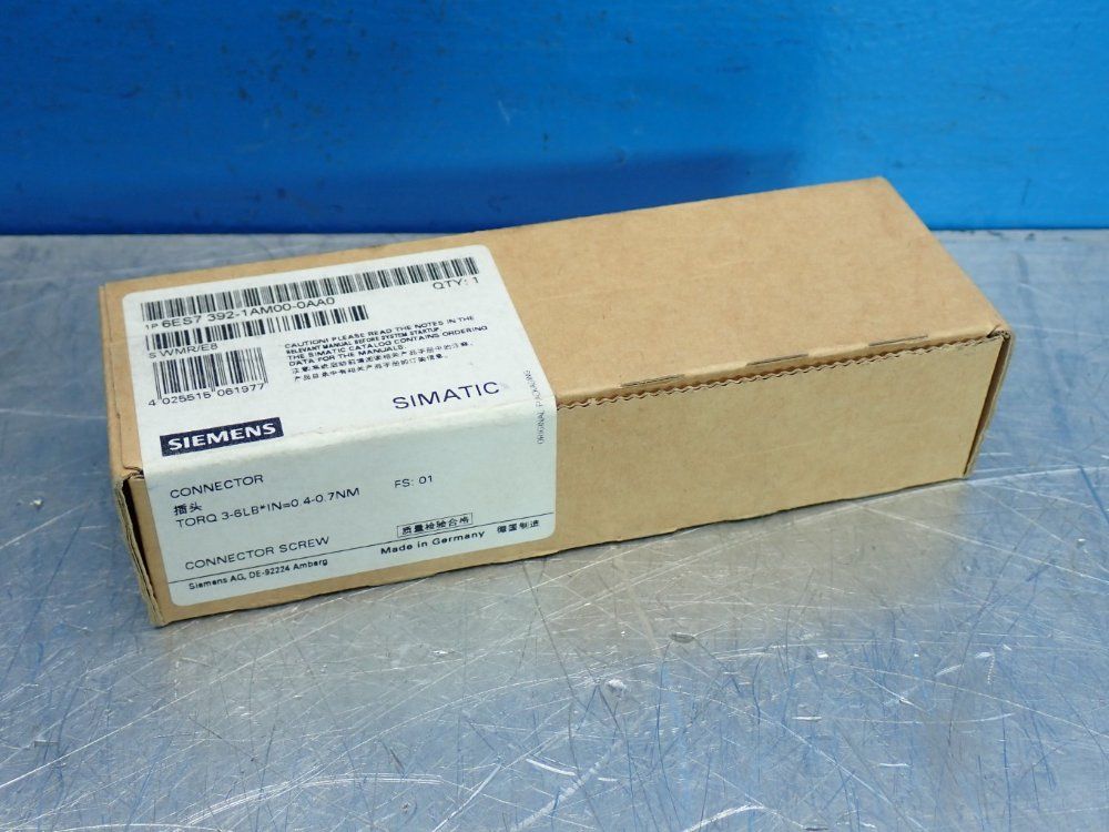 Siemens 40 Pole Simatic S7-300 40-pole Front Connector - 6es7392-1am00-0aa0