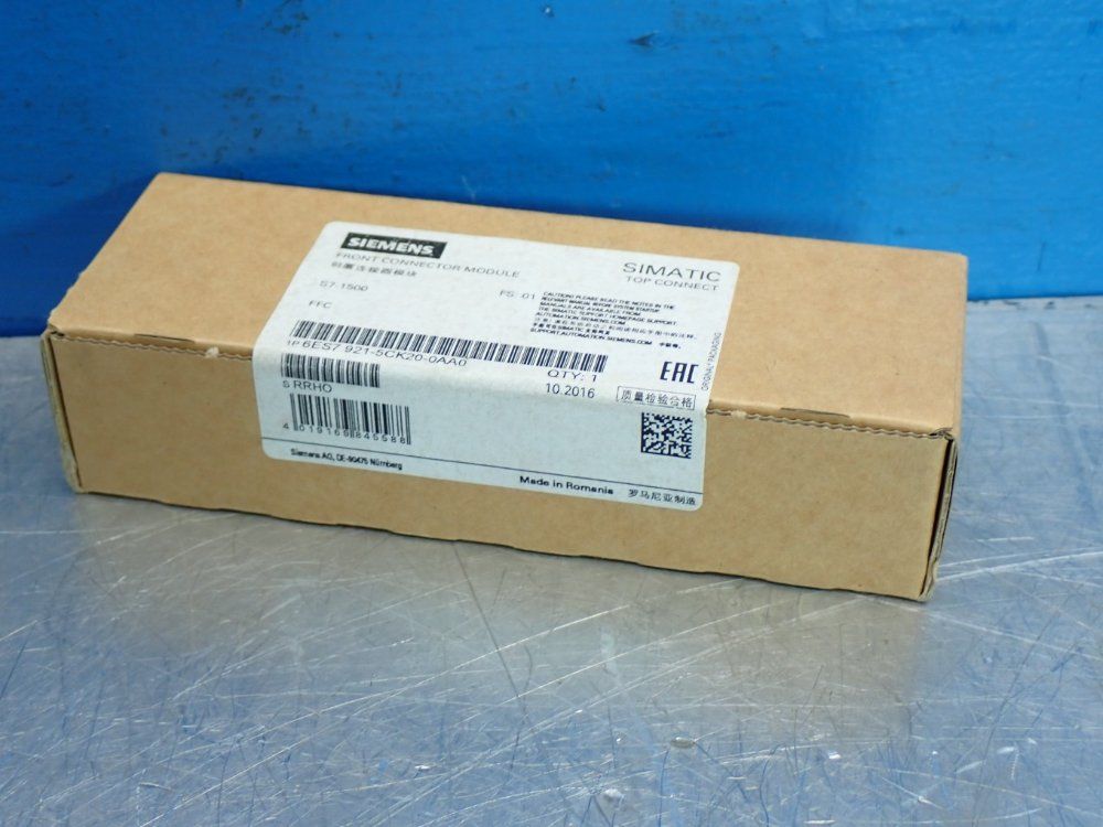Siemens Simatic S7-1500 Front Connector Module - 6es7921-5ck20-0aa0
