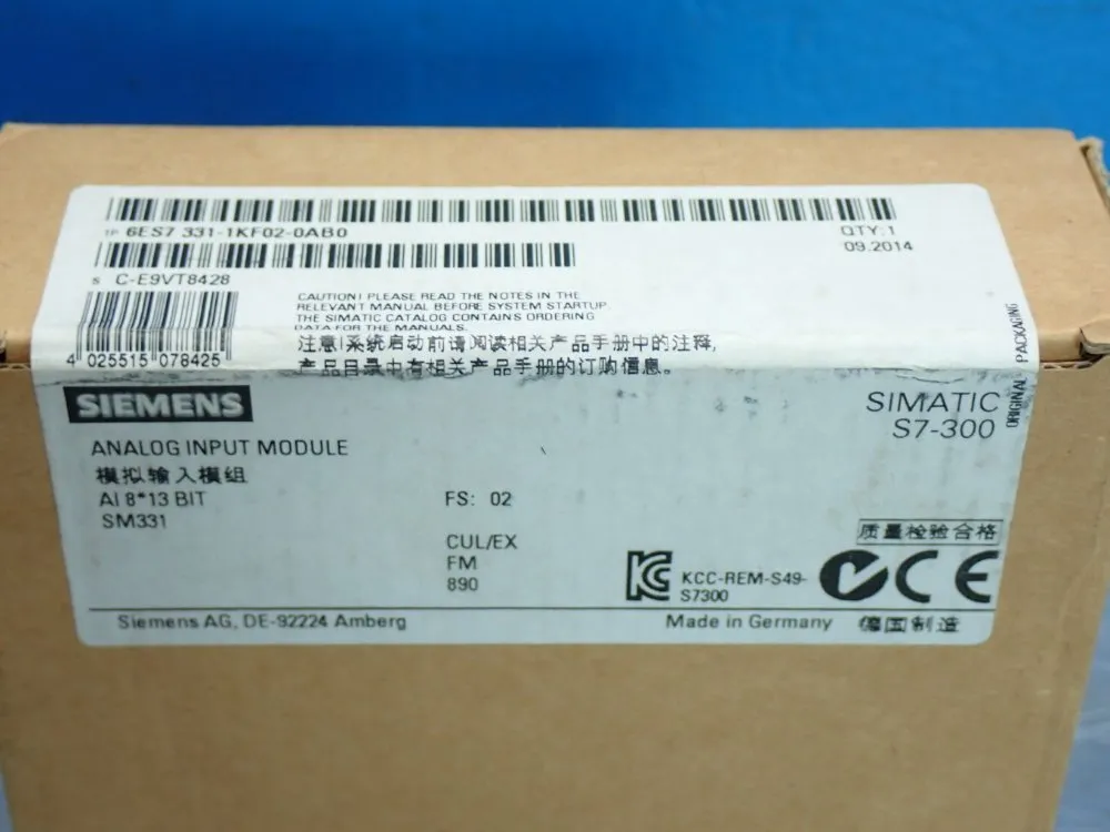 Siemens Simatic S7-300 Analog Input Sm331 Module - 6es7311-1kf02-0ab0