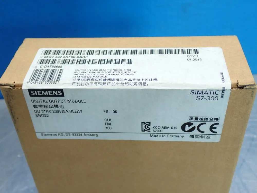 Siemens Simatic S7-300 Series Relay Output Module Sm322 - 6es7322-5hf00-0ab0