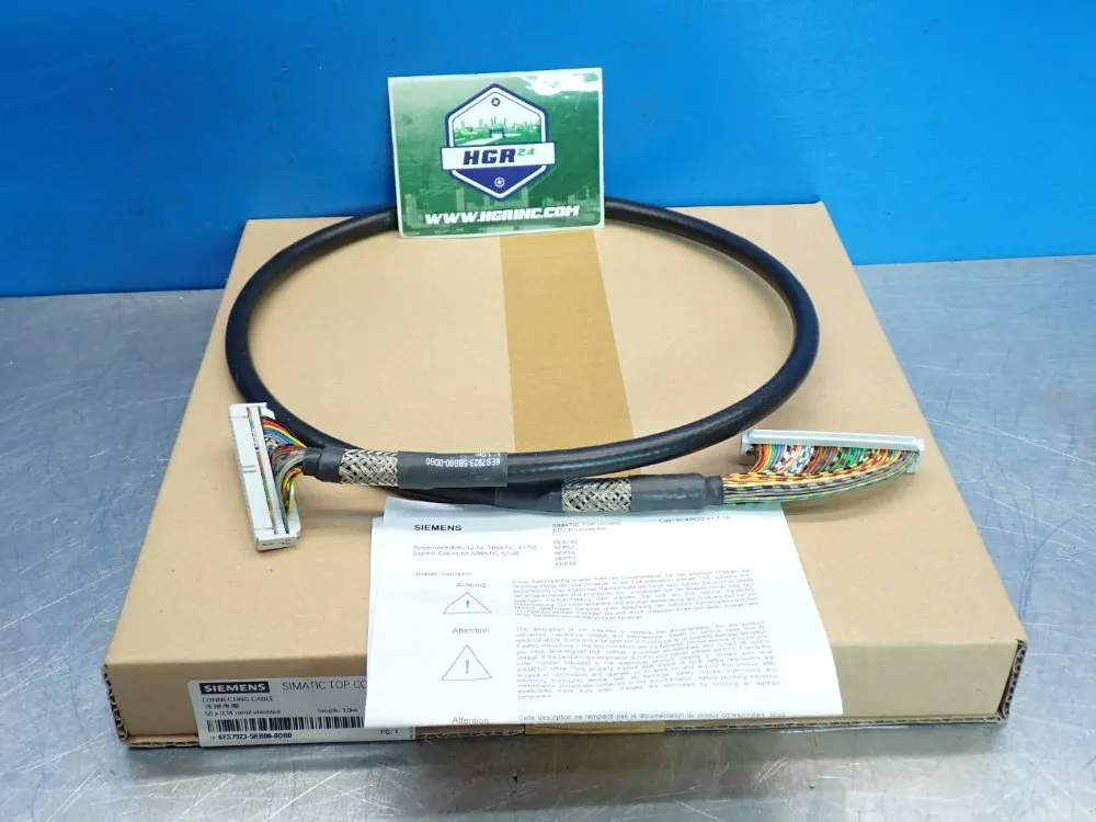 Siemens 11mm, 50-pin Idc Connector Simatic S7-1500 Plc Connecting Cable - 6es7923-5bb00-0db0