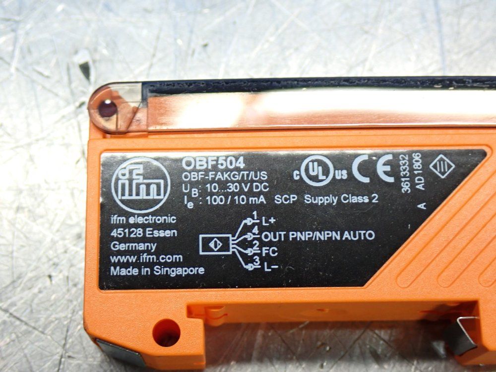 Ifm Fiber Optic Amplifier - Obf504