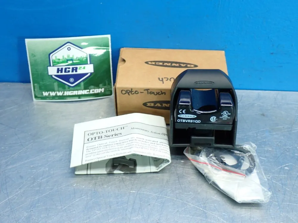 Banner Otb-series Optical Touch Quick-disc Momentary Action Button - 34078