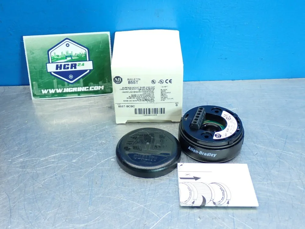 Allen Bradley 1/2 Npt Mounting Base And Cap For Stack Lights - 855t-bcbc