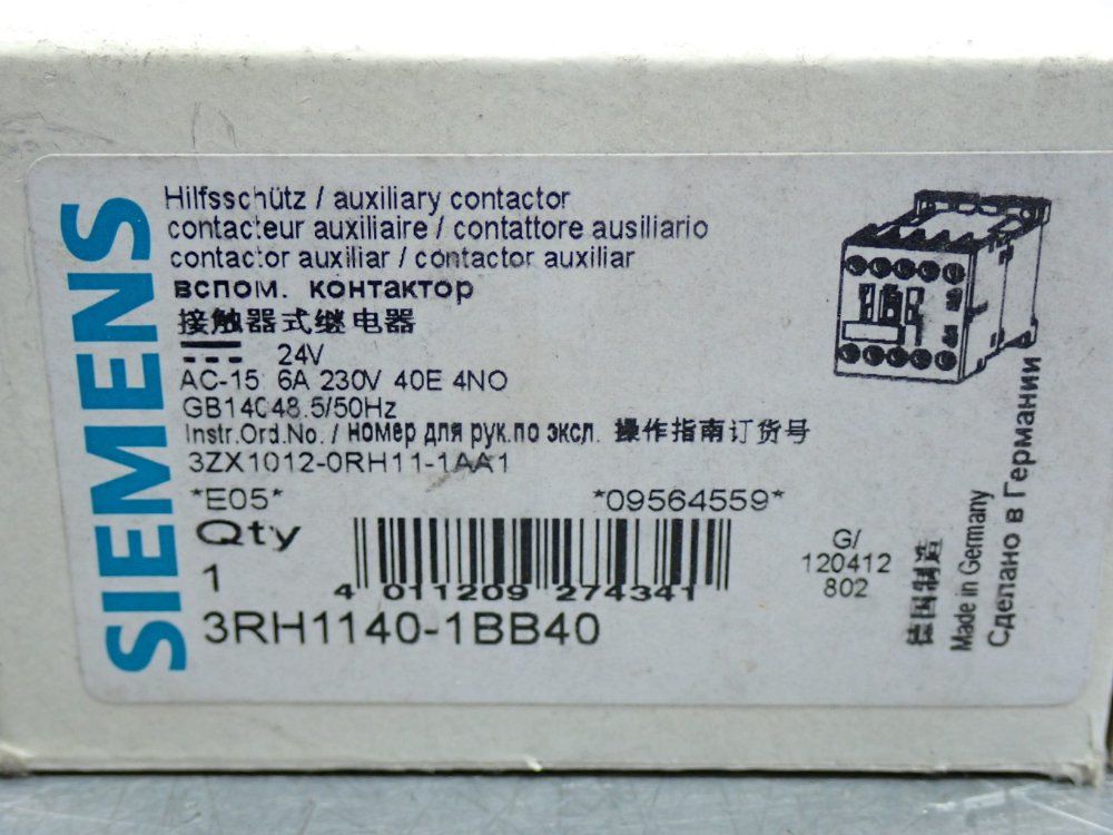 Siemens Contactor Relay Unit - 3rh1122-1bb40