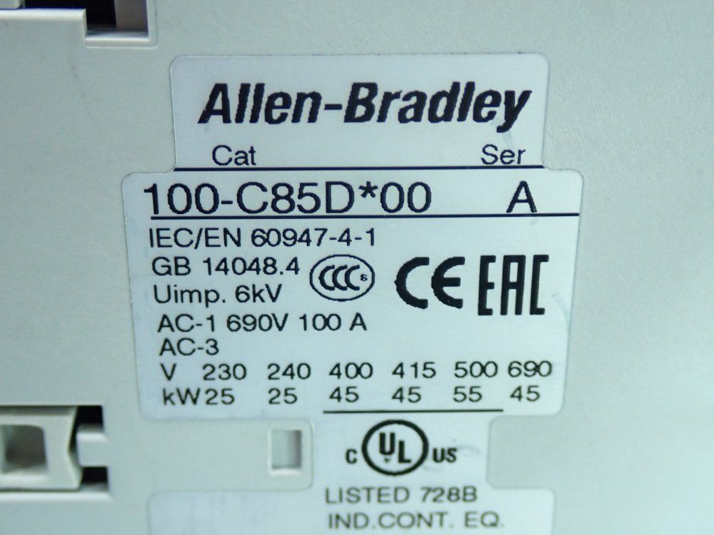 Allen Bradley Contactor Module Unit - 100-c85d*00