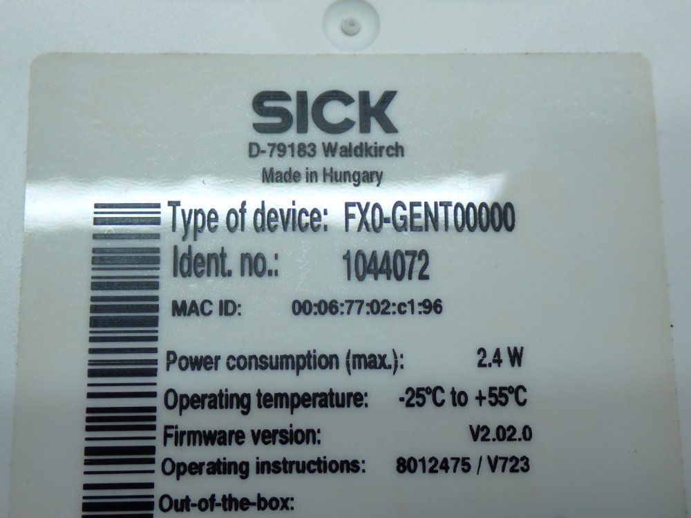 Sick Flexi Soft Safety Controller - 1044072