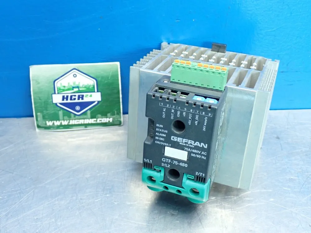 Gefran Gtf Power Controller With Heat Sink - Gtf-75-480