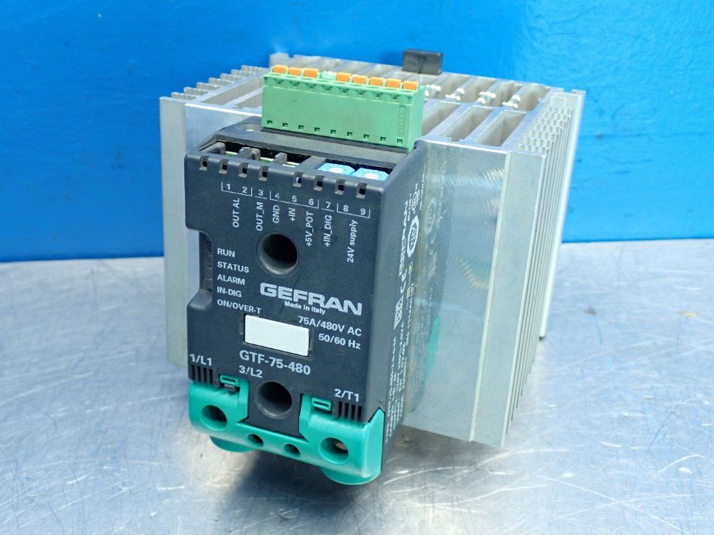 Gefran Gtf Power Controller With Heat Sink - Gtf-75-480