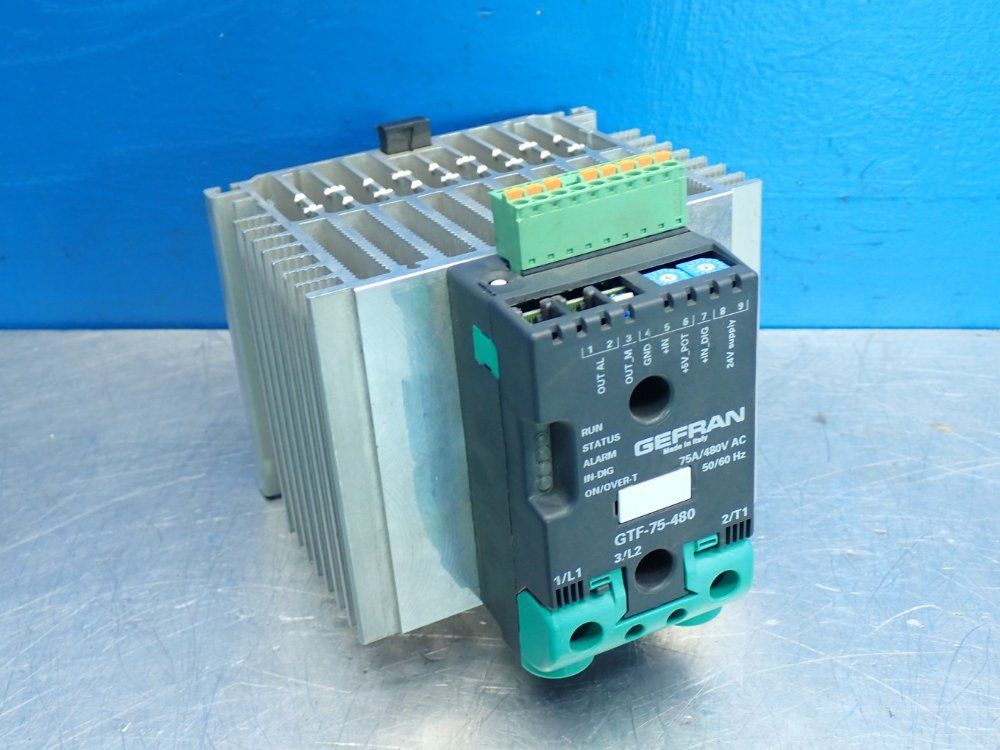 Gefran Gtf Power Controller With Heat Sink - Gtf-75-480
