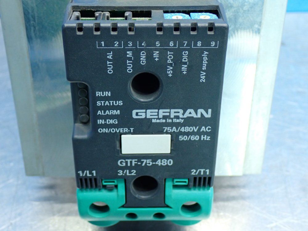 Gefran Gtf Power Controller With Heat Sink - Gtf-75-480