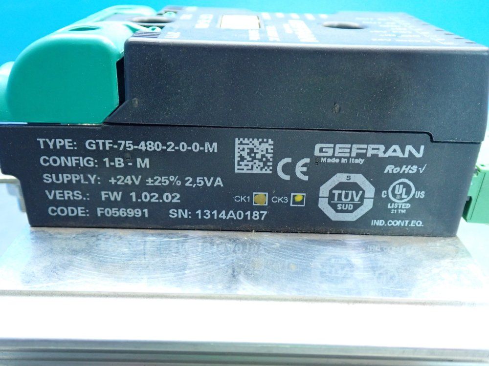Gefran Gtf Power Controller With Heat Sink - Gtf-75-480