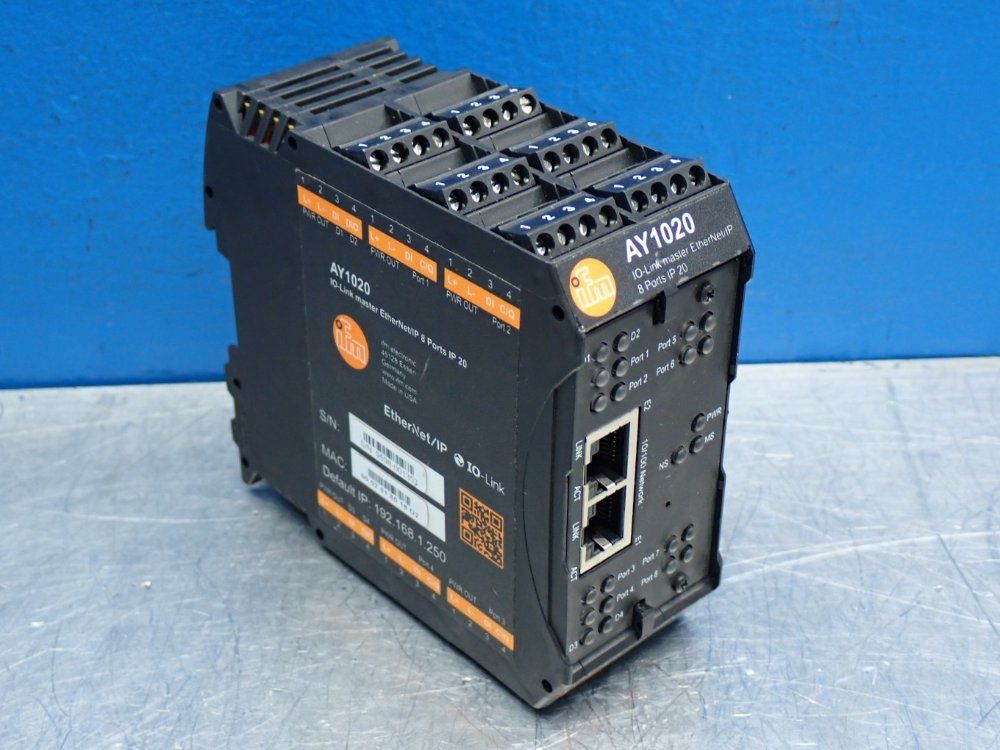 Ifm Io-link Master Ethernet/ip Module - Ay1020