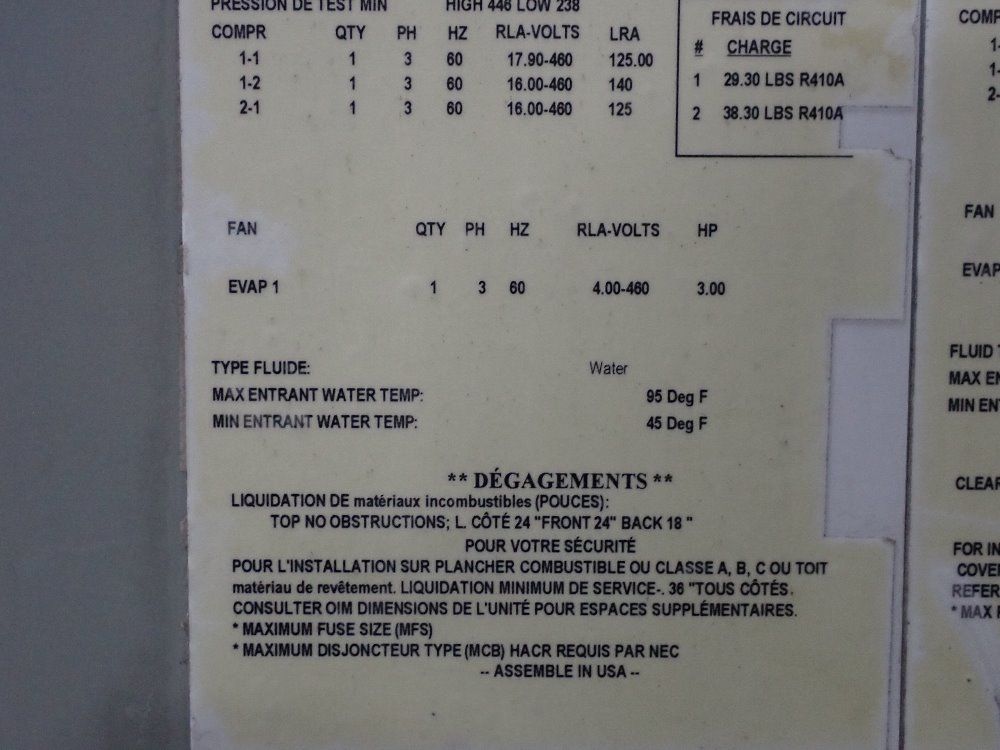 Trane Air Conditioner - Oanf420d4-c1b3005l-00000af00020002001c00000