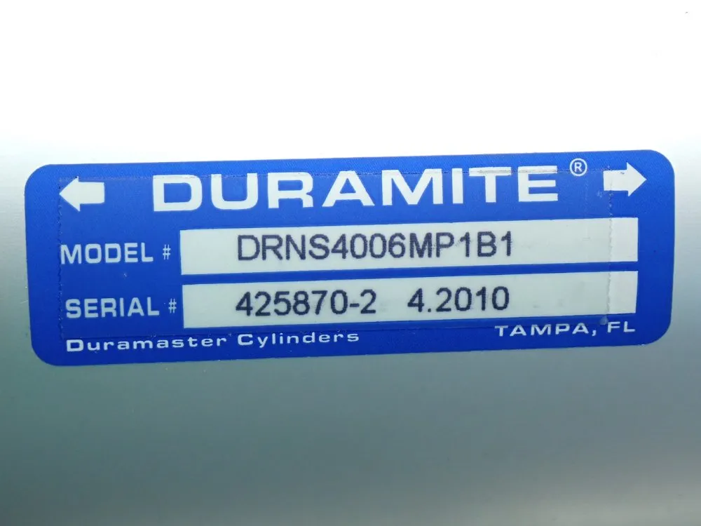 Duramaster Cylinders Duramite Pneumatic Stroke Cylinder Unit - Drns4006mp1b1