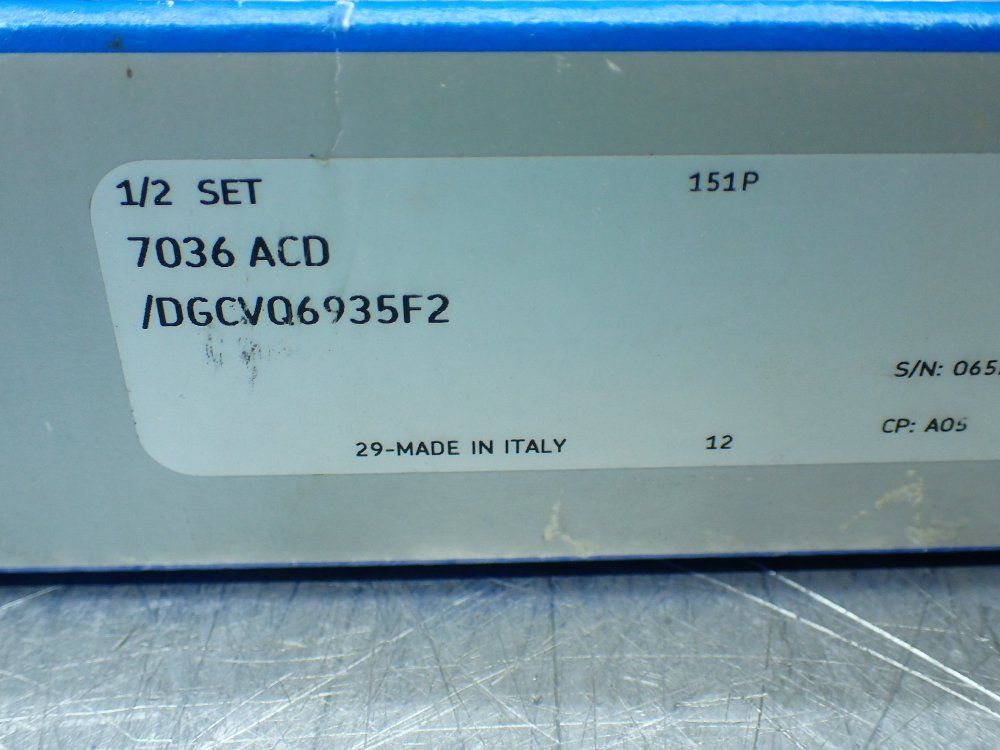 Skf 180mm X 280mm X 46mm Super Precision Bearing . - 7036 Acd / Dgcvq6935f2