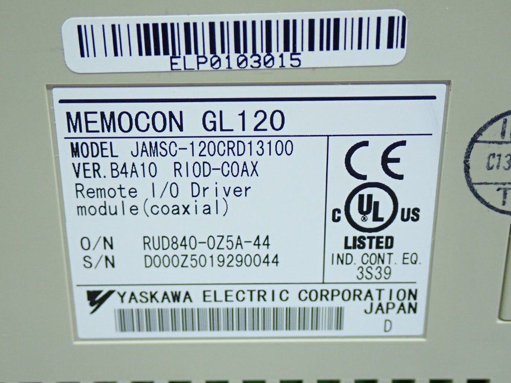 Yaskawa Remote I/o Driver Module - Jamsc-120crd13100