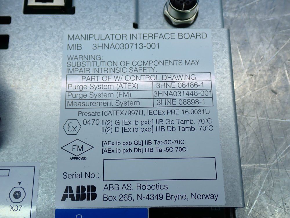 Abb Manipulator Interface Board - 3hna030713-001