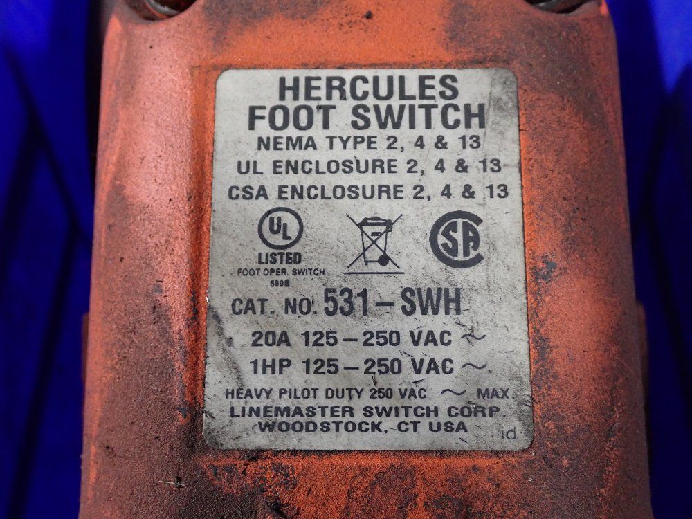 Hercules 1 Hp Foot Switch