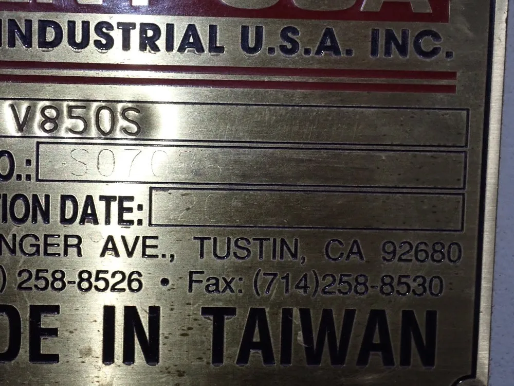 Kent Usa 20" X 39 1/2" 2007 Kent Usa V850s Cnc Vmc - V850s