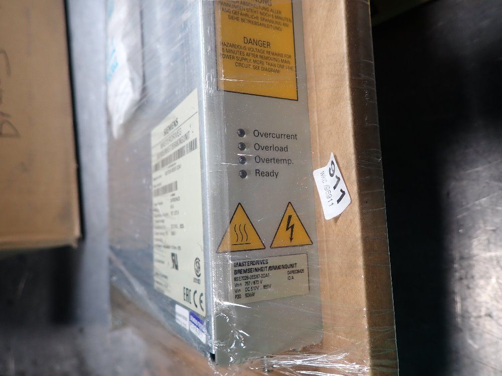 Siemens 510-650 Vdc, 50 Kw Braking Module - 6se7028-0es87-2da1