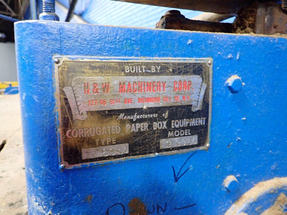 H&w Machinery Corp 1/2 Hp Slitter - 9 9966