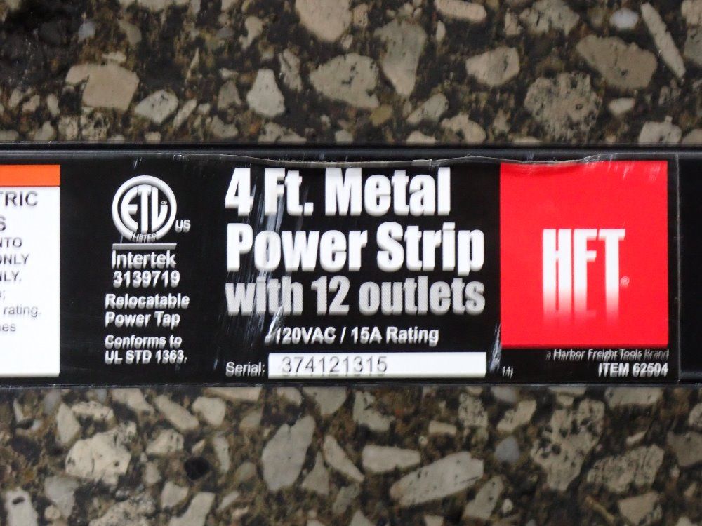 Intertek 4 Metal Power Strip