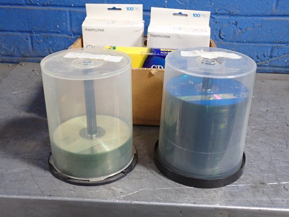 Sony/memorex/hp Cd's, Cd Sleeves, Cd Holders