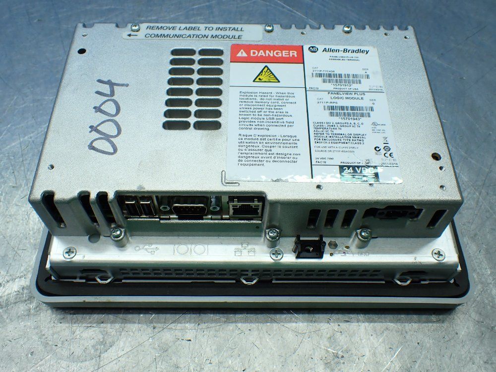 Allen-bradley Panelview Plus 700 Operator Panel Interface. - 2711p-t7c4d6